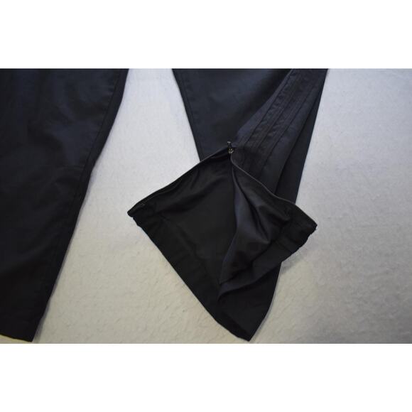 Adidas Track Pants Athletic Black Lined With Pockets Mens Size Medium SHORT - Picture 4 of 9